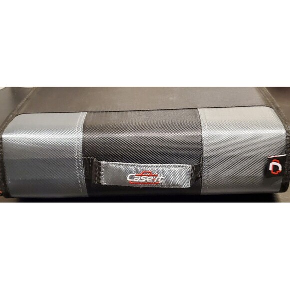 Case it The Dual 2-in-1 Dual Ring Binder 3" Capacity Black/Gray TD-110 - NEW - Picture 5 of 8